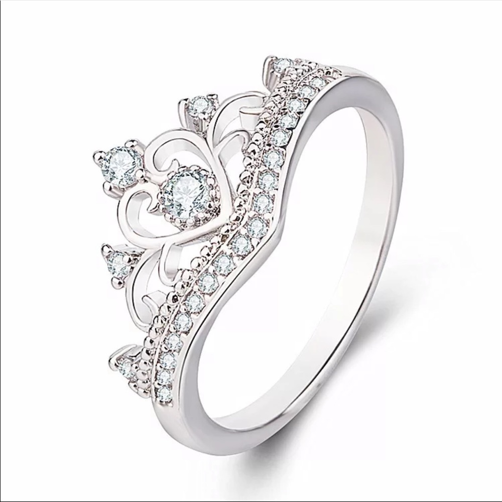 New 925 Silver Beautiful Heart Diamond Ring 💍 - Picture 5 of 8